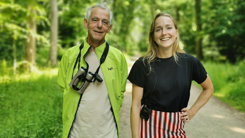 Gids Jaap en Op Padcast-host Sophia