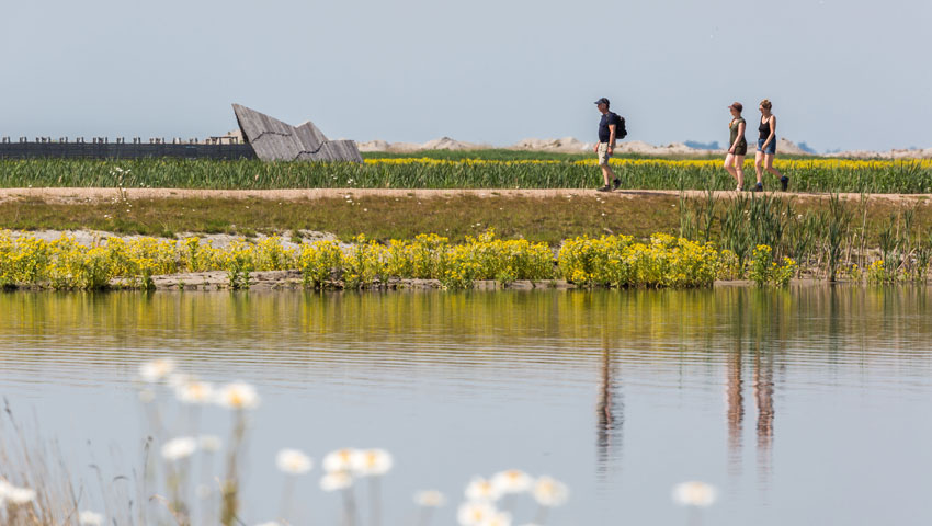 wandelroute Marker Wadden