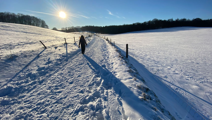 winter wandelen berg en dal