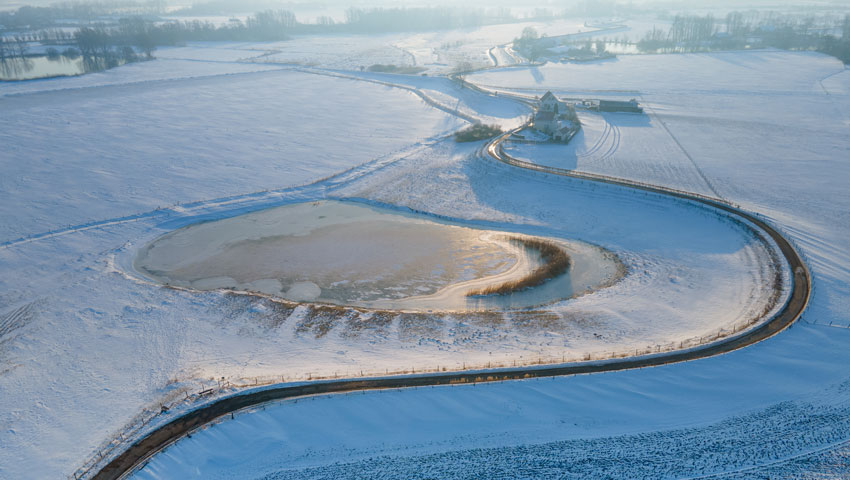 wandelnieuws ooijpolder in de sneeuw david brand