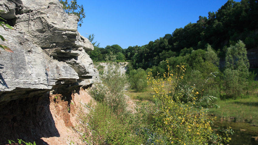 wandelnieuws steengroeve met kalklagen ronrensink