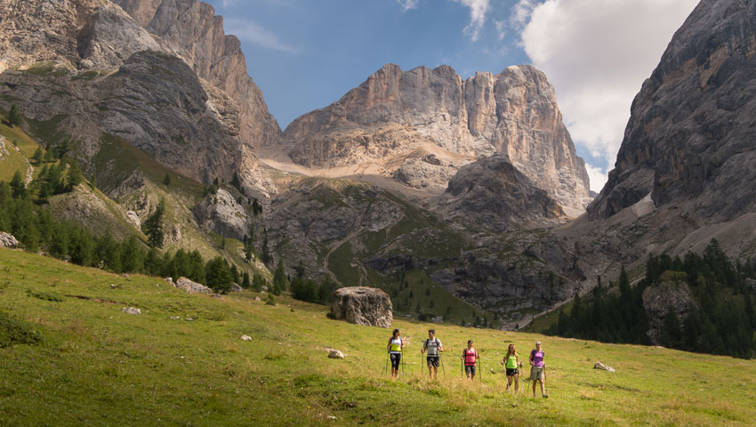 wandelaars Val di Fassa