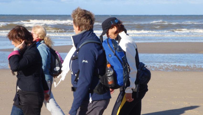 wandelnieuws sportwandelschool strand