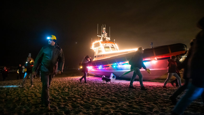 wandelnieuws zandvoort light walk knrm