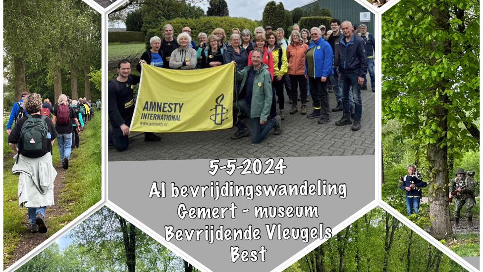 Wandelen voor vrijheid Amnesty bevrijdingsdag 5 mei