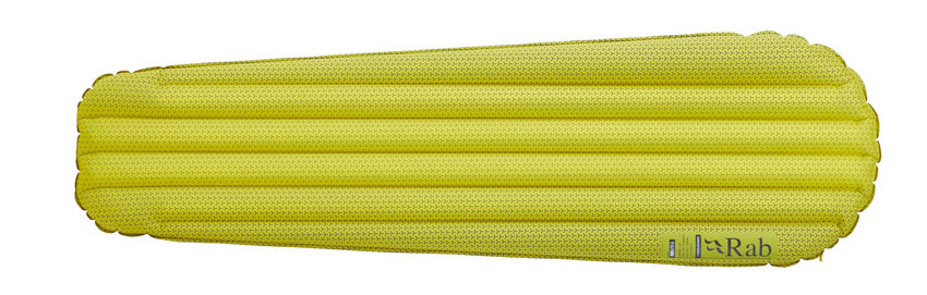 uitrusting rab slaapmat geel