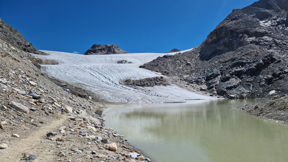 wandelpraat tignes gletsjer