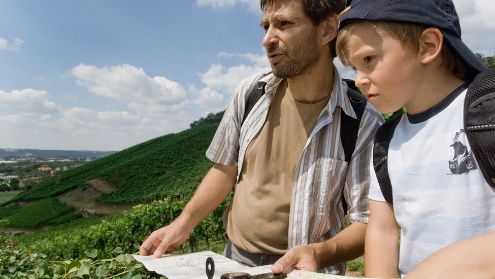wandelvakantie saksen vater und sohn