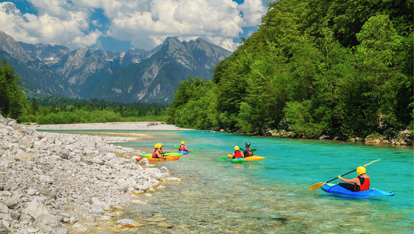 wandelvakantie slovenie kano soca rivier 2