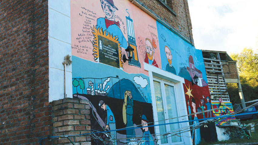 belgie muurschildering over van gogh